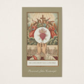 Katholieke priester Heilig Hartgebed Religieus Visitekaartje (Voorkant)