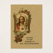 Katholieke priester Jesus Funeral Memorial Heilige Visitekaartje (Voorkant)