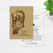 Katholieke priester Jesus Funeral Memorial Heilige Visitekaartje (Bureau)