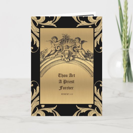 katholieke priester Jubileum Ordination Angels Kaart (Voorkant)