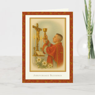 Katholieke Priester Jubileum Priesterwijding Diake Kaart