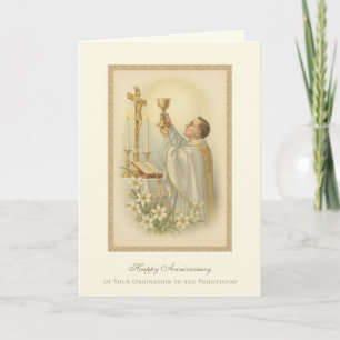 Katholieke Priester Jubileum Priesterwijding Diake Kaart
