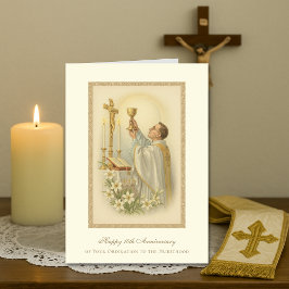 Katholieke Priester Jubileum Priesterwijding Diake Kaart