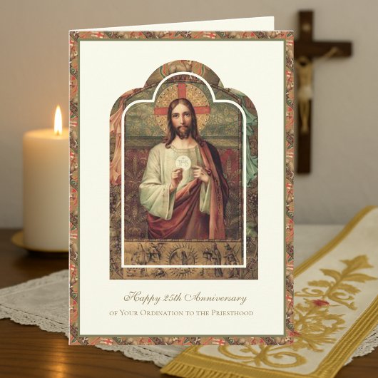 Katholieke Priester Jubileum Priesterwijding Diake Kaart