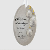 Katholieke priester Kerst elegante hangende kerstb Ornament (voorkant)