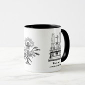 Katholieke priester Latijnse Mass Altar Prayers Re Mok (Voorkant rechts)