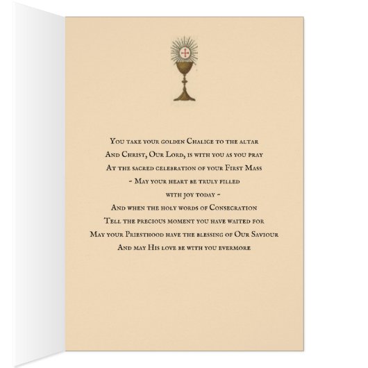 Katholieke priester Ordination First Mass Religity (Binnen (Rechts))