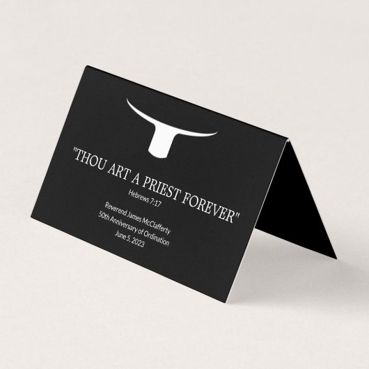 Katholieke priester Ordination Jubileum Scripts Visitekaartje (Voorkant)