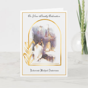 Katholieke priester Ordination Religieuze Jesus Ca Kaart