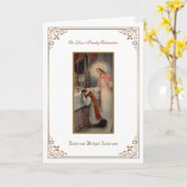 Katholieke priester Ordination Religieuze Jesus Ca Kaart (Gele Bloem)