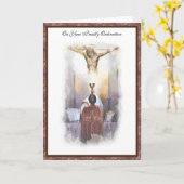 Katholieke priester Ordination Religieuze Jesus Ca Kaart (Gele Bloem)