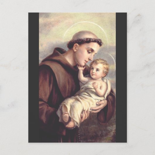 Katholieke priester Sint-Antonius van Padua Briefkaart (Voorkant)