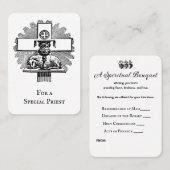 katholieke priester Spiritueel Prayer Bouquet Plaatskaartje (Voorkant / Achterkant)