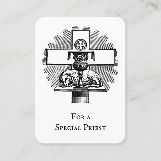 katholieke priester Spiritueel Prayer Bouquet Plaatskaartje (Voorkant)