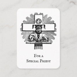 katholieke priester Spiritueel Prayer Bouquet Plaatskaartje