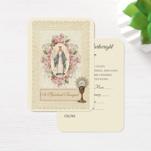 katholieke priester Spirituele Bouquet Heilige Kaa Visitekaartje (Bureau)