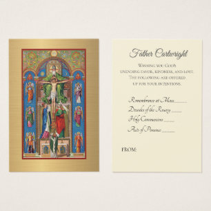 katholieke priester Spirituele Bouquet Heilige Kaa Visitekaartje
