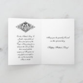 Katholieke Priester St. Joseph Jezus Vaderdag Kaart (Binnen)