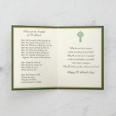 Katholieke priester St. Patrick's Day Shamrocks Ca Kaart (Binnen)