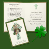 Katholieke priester St. Patrick's Day Shamrocks Ca Kaart