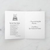 Katholieke priester  traditionele eerste miskaart kaart (Binnen)