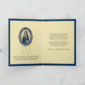 Katholieke priester Valentijnsdag Maagd Maria Feestdagen Kaart (Binnen)