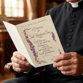 Katholieke priester Valentijnsdag Religieus Feestdagen Kaart