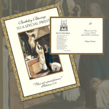 Katholieke priester verjaardag gebed altaar server