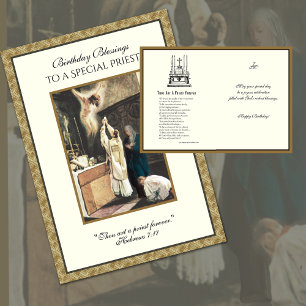 Katholieke priester verjaardag gebed altaar server