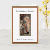 Katholieke priester wijding religieuze Jezus Kaart (Gele Bloem)