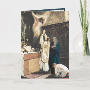 Katholieke priestermaagd Mary Religieuze Gebed Kaart