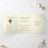 Katholieke priestermis met heilig hart Maria Drieluik Kaart (Binnen)