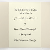 Katholieke priestermis met heilig hart Maria Drieluik Kaart (Binnenkant midden)