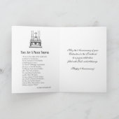 Katholieke priesterprijs Jubileum Ordination Cruci Kaart (Binnen)