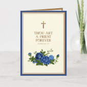 Katholieke priesterprijs Jubileum Ordination Cruci Kaart (Voorkant)