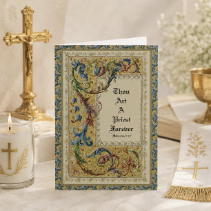 KATHOLIEKE PRIESTERWIJDING EERSTE MIS SCRIPTUUR KAART