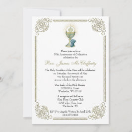 Katholieke priesterwijding Gouden Jubileum Kaart