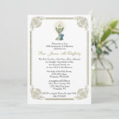 Katholieke priesterwijding Gouden Jubileum Kaart (Staand voorkant)