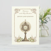 Katholieke priesterwijding Jubileum Kaart (Staand voorkant)