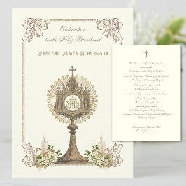 Katholieke priesterwijding Jubileum Kaart