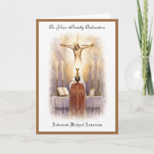 Katholieke Priesterwijding Religieus Jezus Kaart