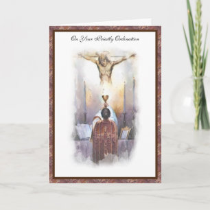 Katholieke Priesterwijding Religieus Jezus Kaart