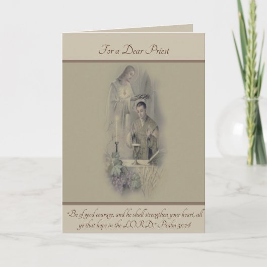 katholieke priesterwoorden kaart (Voorkant)