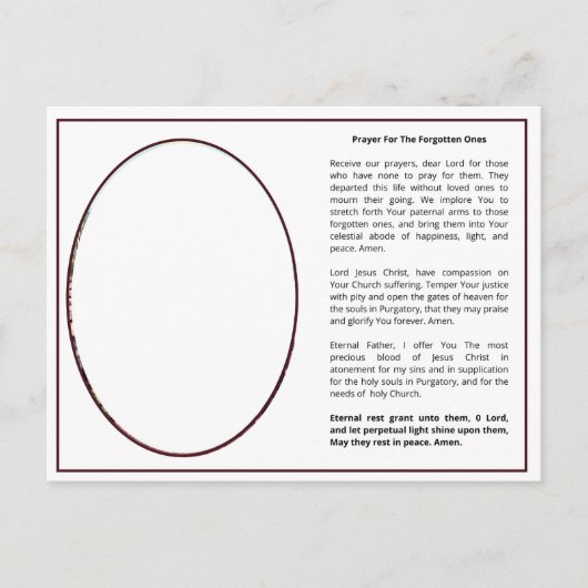 Katholieke purgator Jesus Good Shepherd Briefkaart (Voorkant)