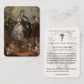 Katholieke puriteits Alle zielen Maagd Maria Plaatskaartje (Voorkant / Achterkant)