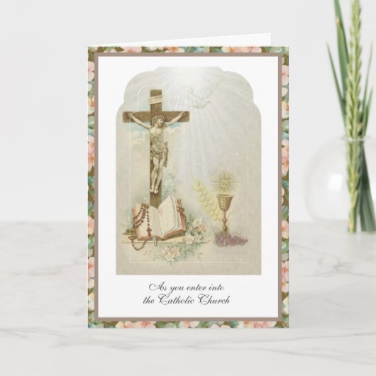 Katholieke RCIA Inwijding in de Kerk van het Geloo Kaart (Voorkant)