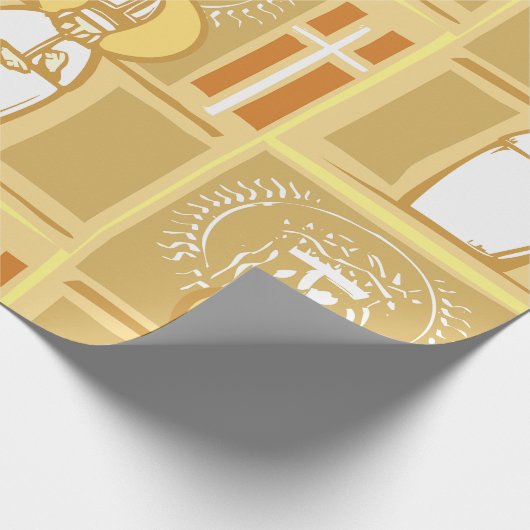 katholieke religie cadeaupapier (Hoek)