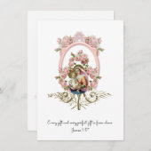 Katholieke Religieuze  Baby shower Uitnodiging (Voorkant / Achterkant)