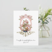 Katholieke Religieuze  Baby shower Uitnodiging (Staand voorkant)