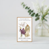 Katholieke religieuze bevestiging Herdenking Engel Visitekaartje (Staand voorkant)